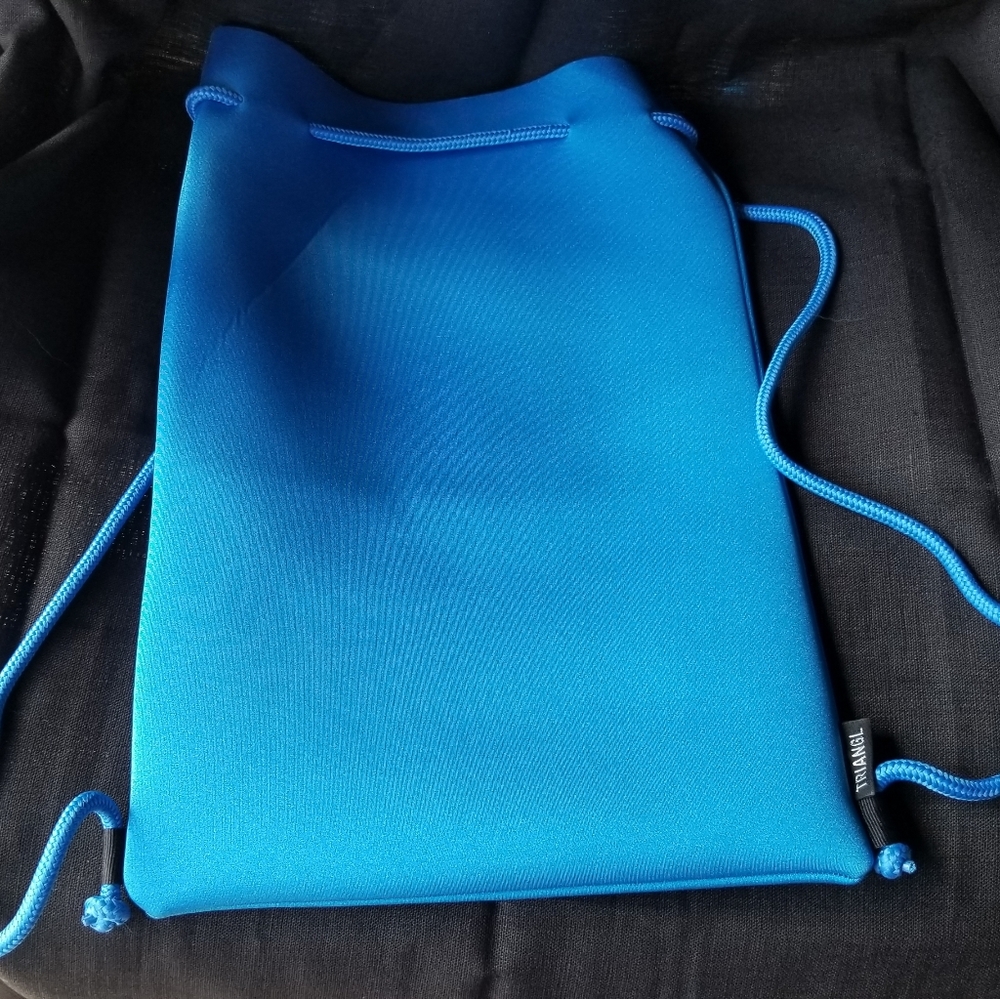 Triangl neoprene drawstring swim backpack bag